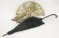 Lot 352 - A pair of early to mid-19th century cream silk ladies' shoes