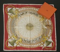 Lot 105 - An Hermès silk scarf