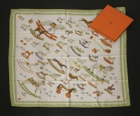 Lot 106 - An Hermès silk scarf