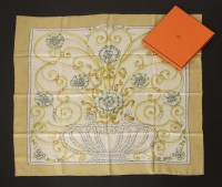 Lot 107 - An Hermès silk scarf