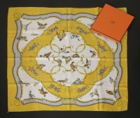 Lot 114 - An Hermès silk scarf