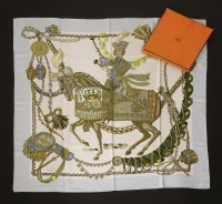Lot 115 - An Hermès silk scarf