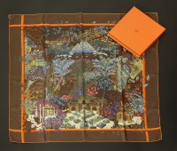 Lot 118 - An Hermès silk scarf