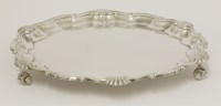 Lot 166 - A silver salver