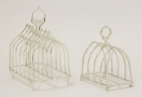 Lot 178 - An Edwardian silver seven-bar toast rack
