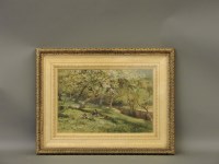 Lot 337 - James George Bingley (1841-1920)
A GIRL AND HER DOG ON THE GRASS
Signed with initials l.l.