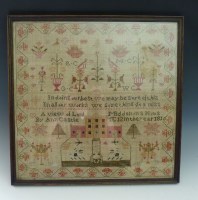 Lot 316 - A Regency needlework sampler