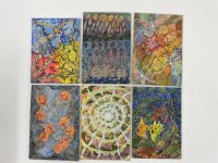 Lot 306 - Elvic Steele (1920-1997)
'OPPOSING ENERGIES'
'TEAR DOUBTS AND HOPES'
'FOCUSING THOUGHTS OUT OF MIND MATRIX'
'ESCAPING'
'EXPANDING AND CONTRACTING'
UNTITLED
Six