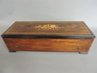 Lot 290 - A musical box