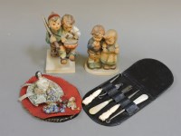 Lot 285 - Two Goebel figures of children