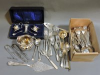 Lot 101 - A silver condiment set