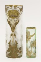 Lot 53 - A Mont Joye cameo glass vase