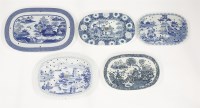 Lot 47 - Five pottery Drainers