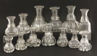 Lot 78 - Thirteen Scottish glass whisky Dispensers