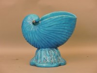 Lot 128 - A large Victorian nautilus shell jardinière
