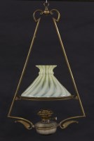 Lot 142 - A vaseline lamp shade