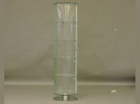 Lot 392 - A contemporary glass display cabinet