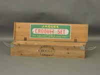 Lot 313 - A Jaques croquet set