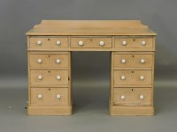 Lot 404 - A Victorian pine desk