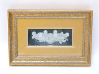 Lot 92 - A 19th century neo classical pâte-sur-pâte rectangular wall panel