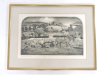 Lot 377 - Graham Clarke (b.1941)
'SPRING PLOUGHBOYS'
Aquatint