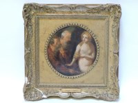 Lot 335 - Manner of Carracci
CLASSICAL SCENE
Oil on canvas
19cm diameter