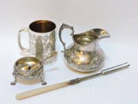 Lot 27 - A Victorian silver cream jug