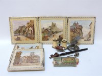 Lot 35 - Five Victorian pottery tiles