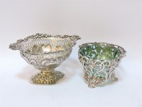 Lot 62 - A Victorian silver sweetmeat basket