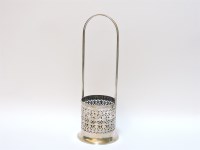 Lot 70A - A silver wine bottle holder