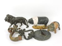 Lot 272 - A bronze door knocker