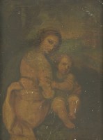 Lot 212 - Manner of Correggio
MOTHER AND CHILD
Oil on canvas
47.5 x 36.5cm
