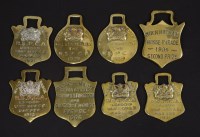 Lot 127 - Eight old horse brasses