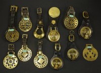 Lot 133 - Fifteen various horse brasses