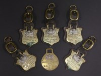 Lot 137 - Five RSPCA London Cart Horse Parade horse brasses