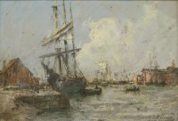 Lot 200 - Terrick John Williams RA (1860-1936)
'POOLE HARBOUR'
Signed and inscribed with title l.r.