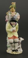 Lot 28 - A Chelsea gold-mounted porcelain scent bottle