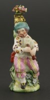 Lot 29 - A Chelsea gold-mounted porcelain scent bottle