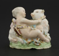 Lot 32 - A Chelsea porcelain bonbonnière
incomplete