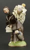 Lot 33 - A Meissen porcelain double scent bottle