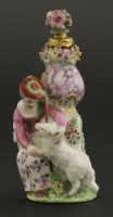 Lot 34 - A Chelsea gold-mounted porcelain scent bottle