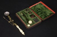Lot 109 - A rare compass microscope