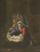 Lot 210 - Follower of Nicolas Poussin
THE HOLY FAMILY
Oil on canvas
53 x 40cm