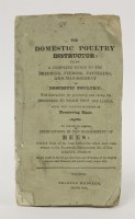 Lot 196 - The Domestic Poultry Instructor:
To which is added:
Instructions in the Management of Bees