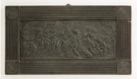 Lot 126 - A bacchanalian bronze plaque