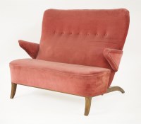 Lot 425 - A beechwood settee