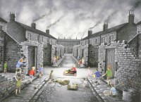 Lot 353 - Leigh Lambert (b.1979)
CHILDREN PLAYING WITH GO KARTS
Giclee print on canvas