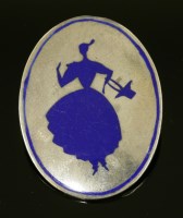 Lot 27 - An Austro-Hungarian silver and enamel brooch