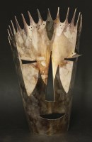 Lot 406 - A silver-plated mask for Christofle