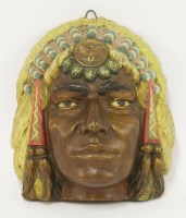 Lot 649 - An Art Deco plaster bust of an Assiniboine Native American